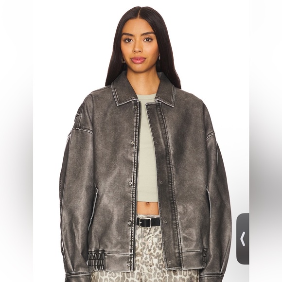 Lioness Jackets & Blazers - Lioness Black Bomber Jacket